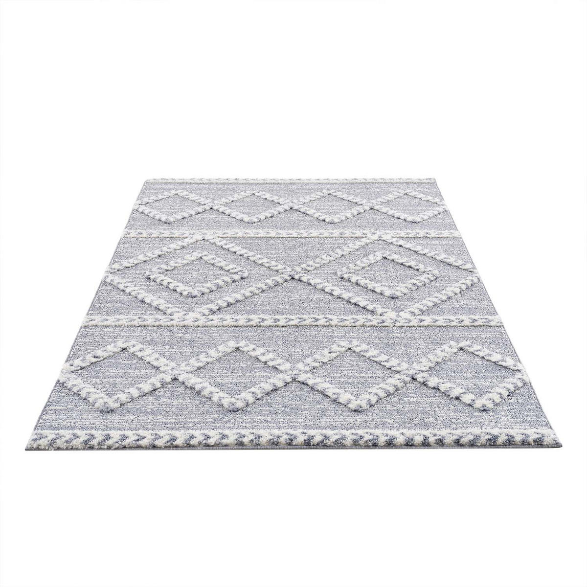 HOCHFLOR-TEPPICH Focus 3022 Grau 200x290 cm - Grau, Textil (200/290cm) - carpet city