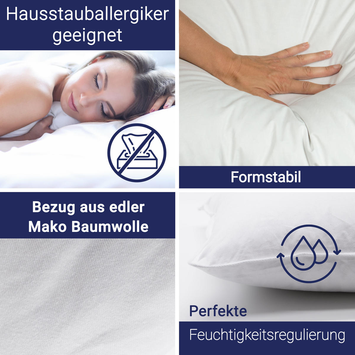 KISSEN, 40x40 cm, 100% Baumwolle, Weiß - Weiß, Textil (40/40cm) - Zollner