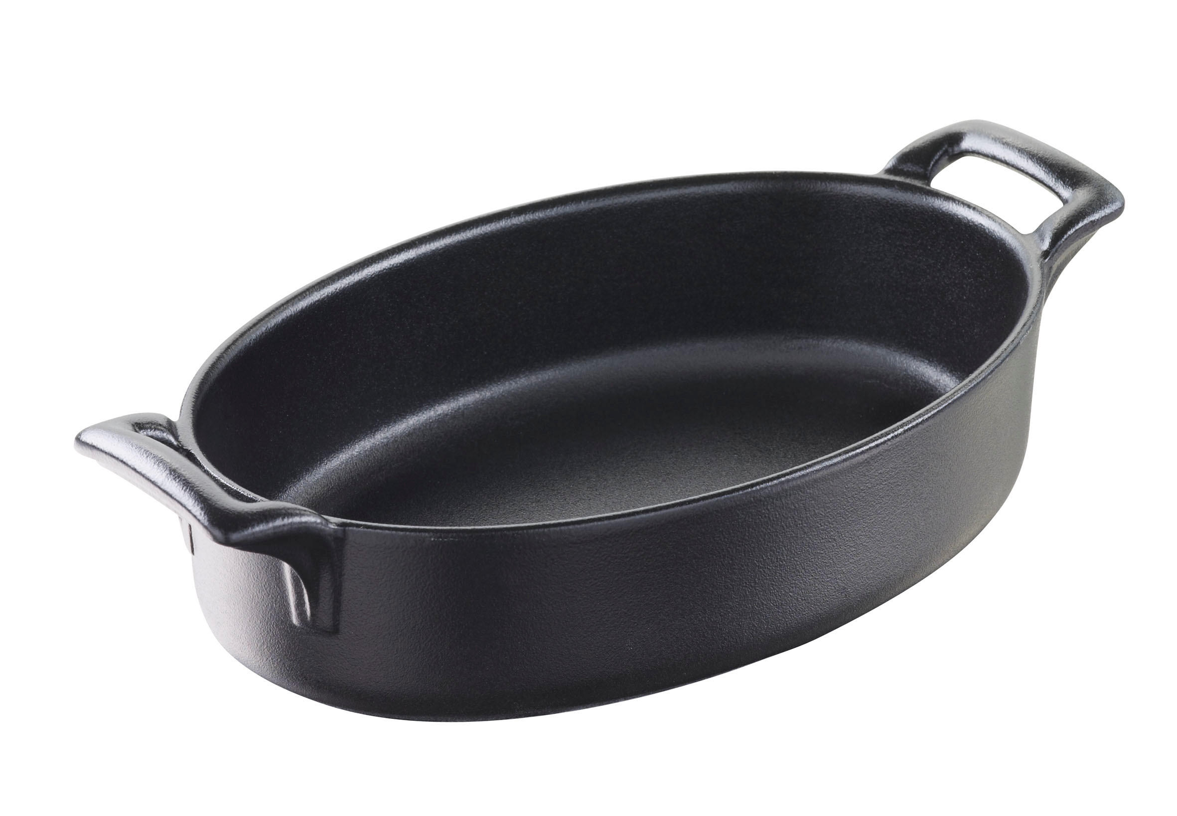 Revol Porcelaine France Auflaufform Schwarz 12x4.5x18 cm