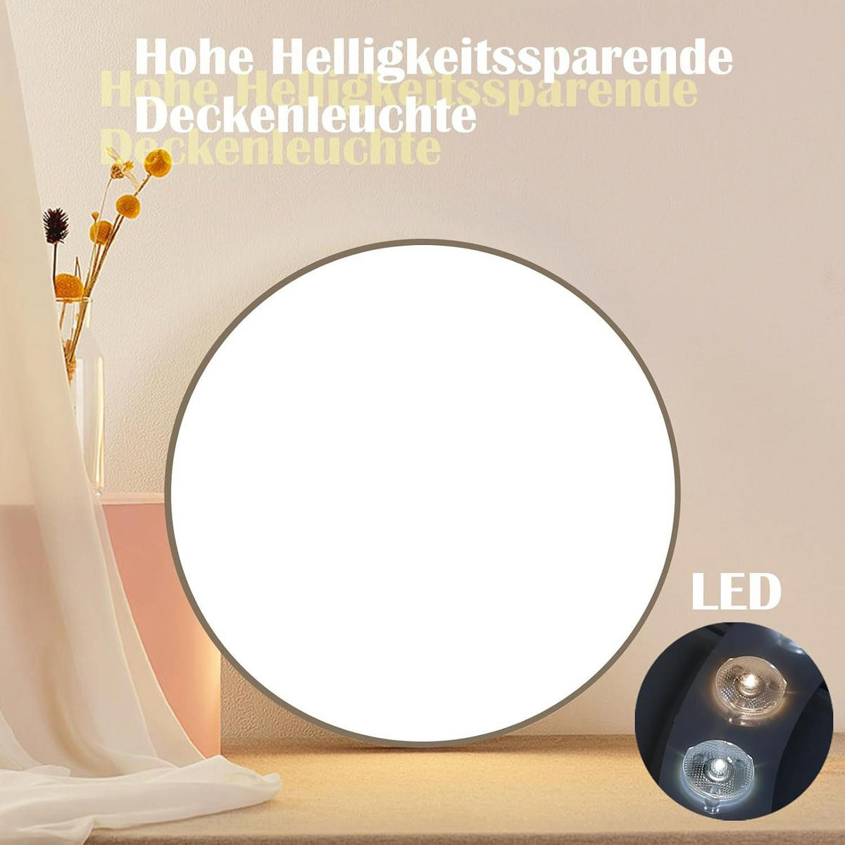 LED-DECKENLEUCHTE Quirinus 28/28/3 cm - Schwarz, Kunststoff (28/28/3cm) - Nettlife