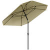 SONNENSCHIRM Ø233 cm - Beige, Kunststoff (233/233cm) - Outsunny