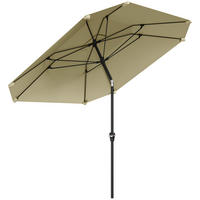 SONNENSCHIRM Ø233 cm - Beige, Kunststoff (233/233cm) - Outsunny