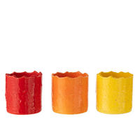 BLUMENTOPF FIESTA - Töpferei - Multi - 3er set - Ø 14 cm - Multicolor, Keramik (14/15cm) - J-Line