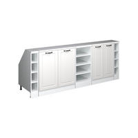 ŠATNÍKOVÁ ZOSTAVA PRE ŠIKMÉ STRECHY Rion Biely vidiecky dom 210 cm Súprava 5 korpusov skrine hĺbka 60 cm - biela, kompozitné drevo (210/83.8/60cm) - Vicco