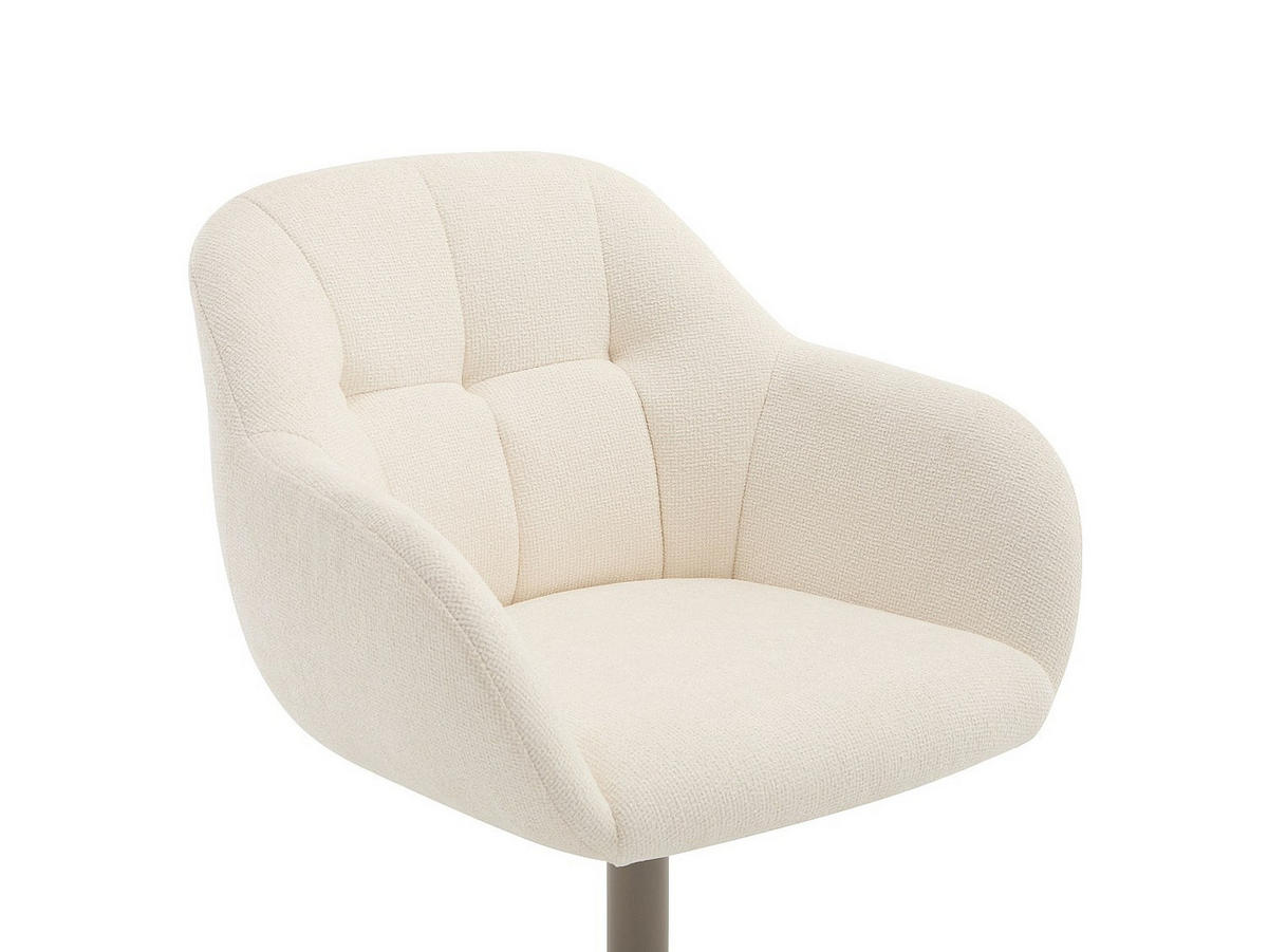 BÜROSTUHL - 59.5 cm x 61 cm - stoff - cremefarben Lanciega - Creme, Textil (59.5/79/61cm) - Vente-Unique