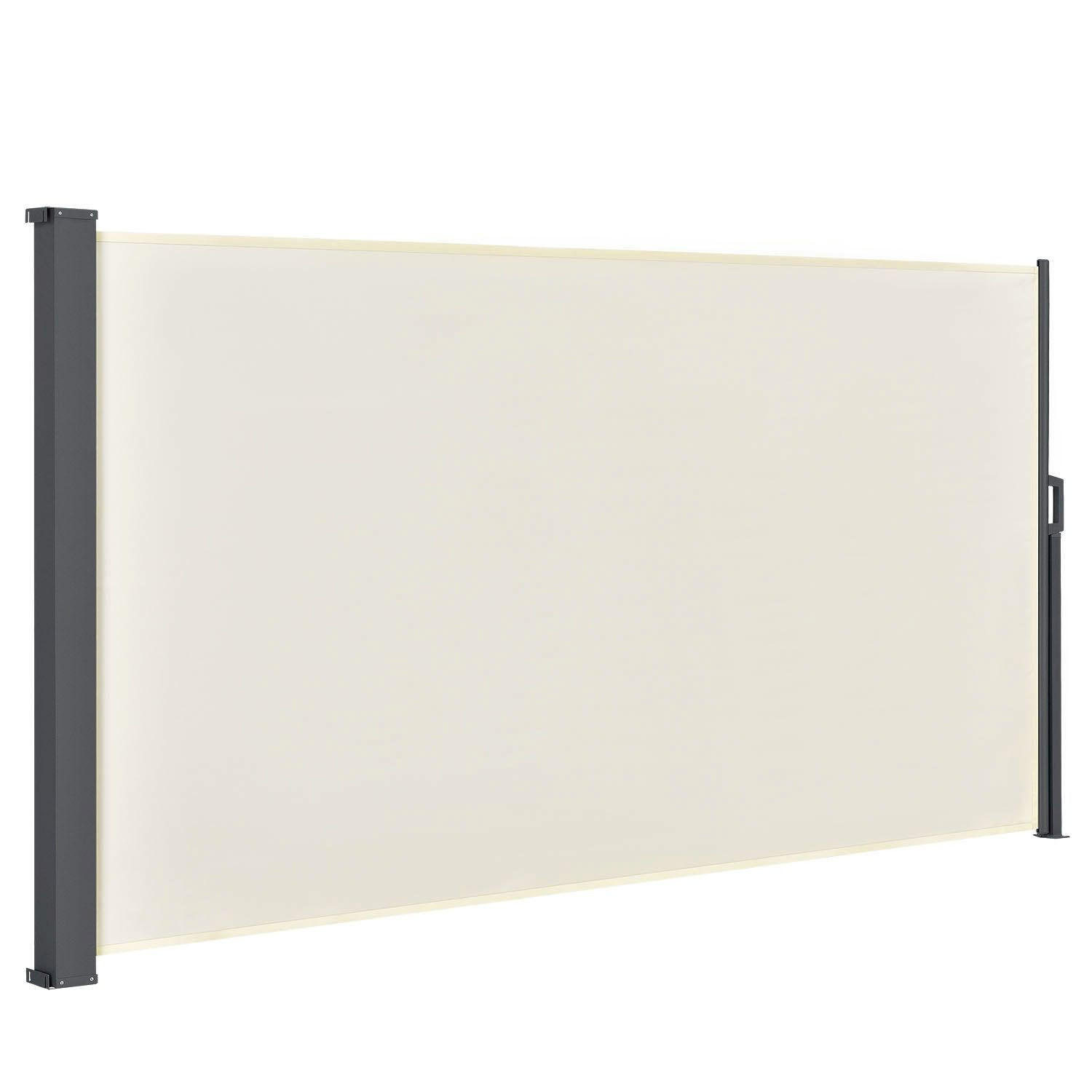 SEITENMARKISE Dubai beige 300x160 cm - Beige, Kunststoff (300/160/300cm) - Juskys