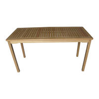 GARTENTISCH Carolina - Eukalyptusholzfarben, Holz (140/60/74cm) - Sedex