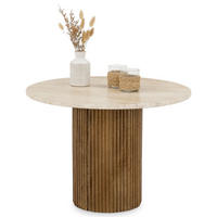 COUCHTISCH MANDI braun/beige - Beige/Braun, Naturmaterialien/Holz (60/60/42cm) - IDIMEX