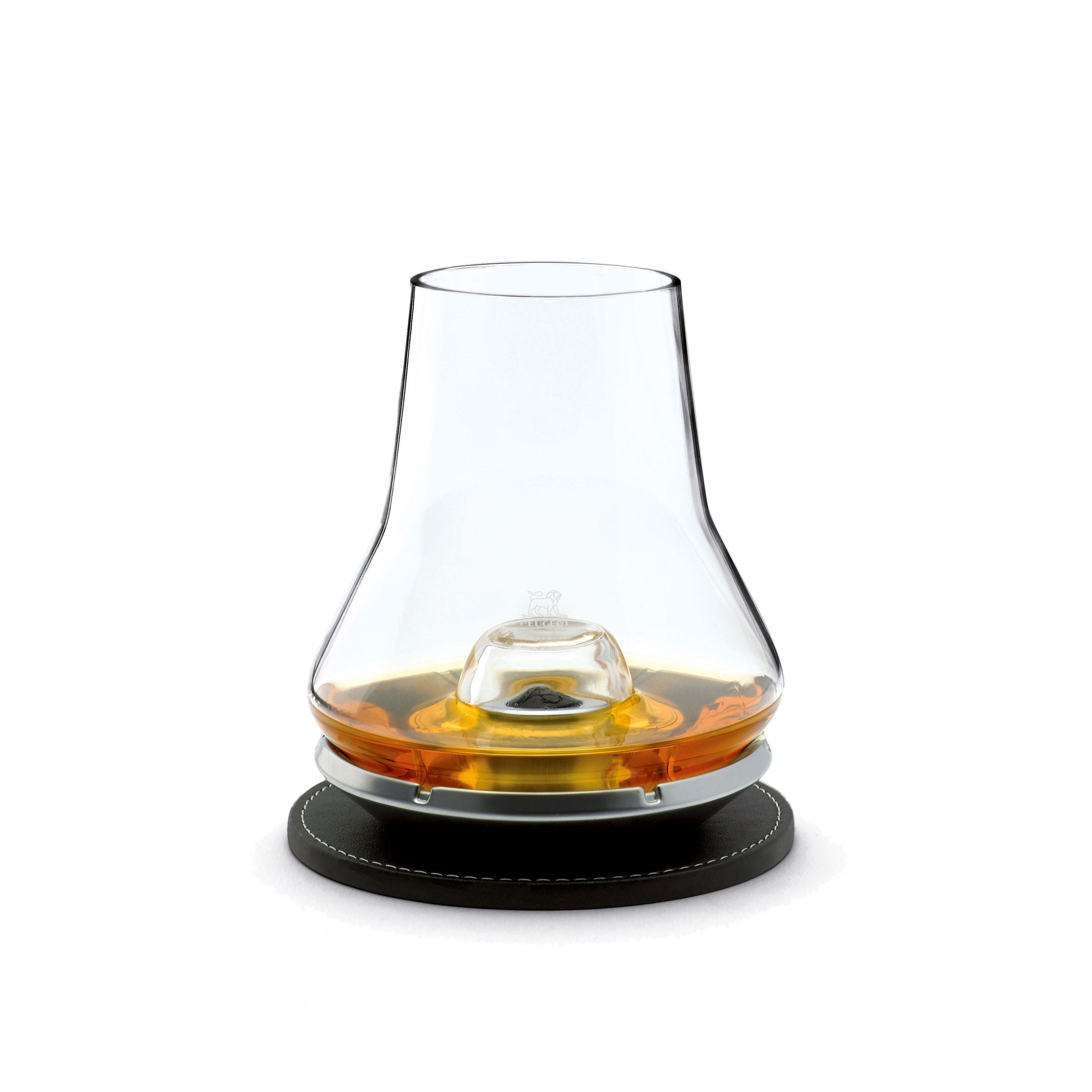 VERKOSTUNGSSET Whisky Degustation inkl. Kühlsockel - Grau, Glas (0.4L) - PEUGEOT