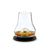 VERKOSTUNGSSET Whisky Degustation inkl. Kühlsockel - Grau, Glas (0.4L) - PEUGEOT