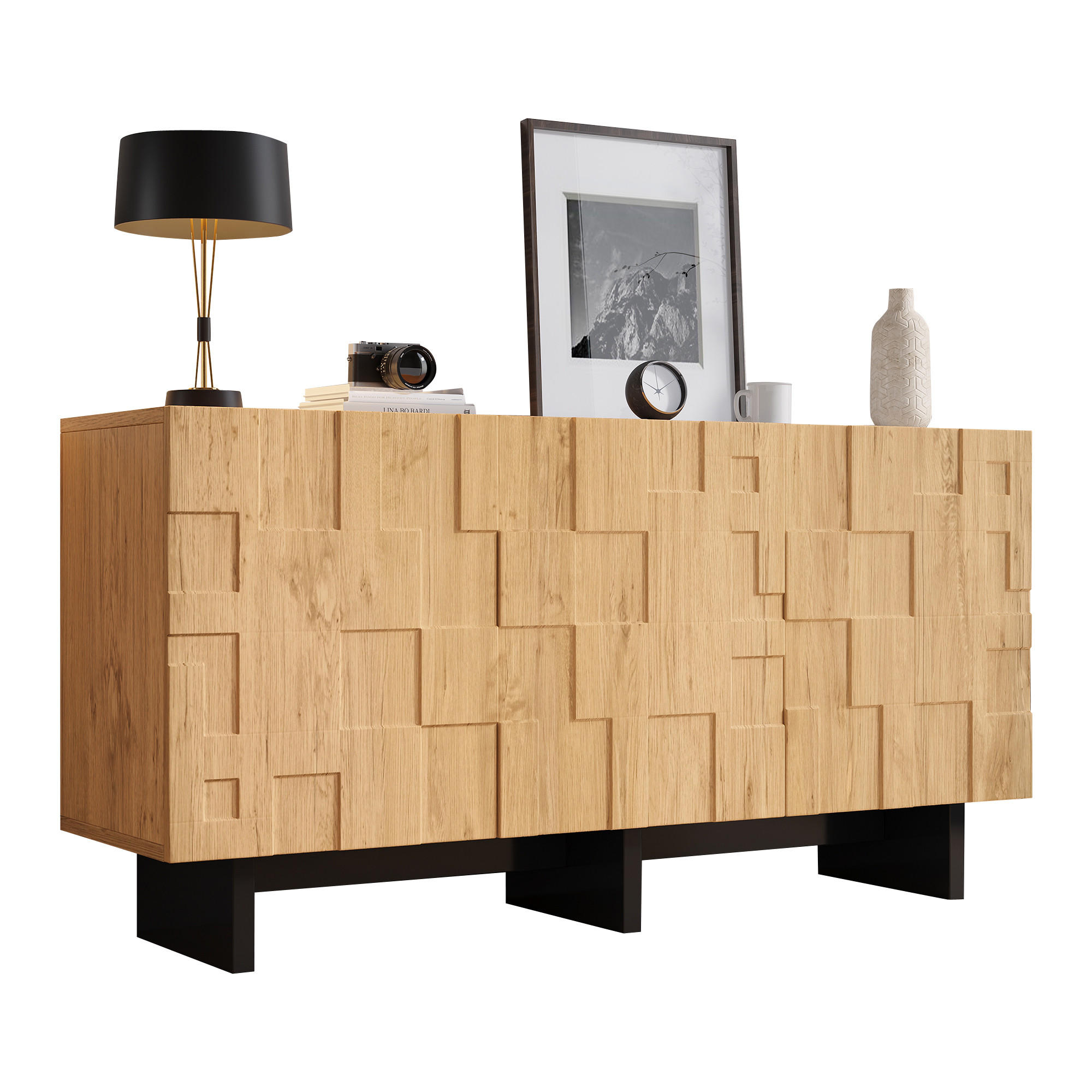 Flieks Sideboard Natur 140x70x40 cm