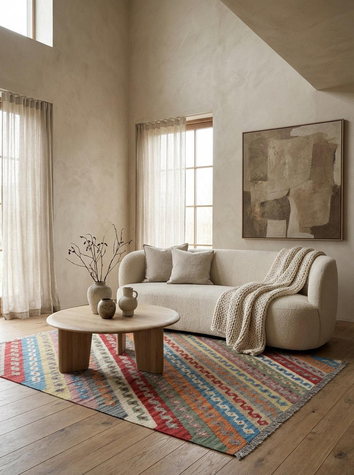 HANDWEBTEPPICH Kelim Gashgai Mehrfarbig 176/130 cm Schurwolle - Multicolor, Textil (130/176cm) - Looma