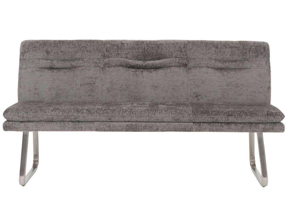 SITZBANK Grau - Dunkelgrau/Grau, Textil (180/93/58cm) - Jamb
