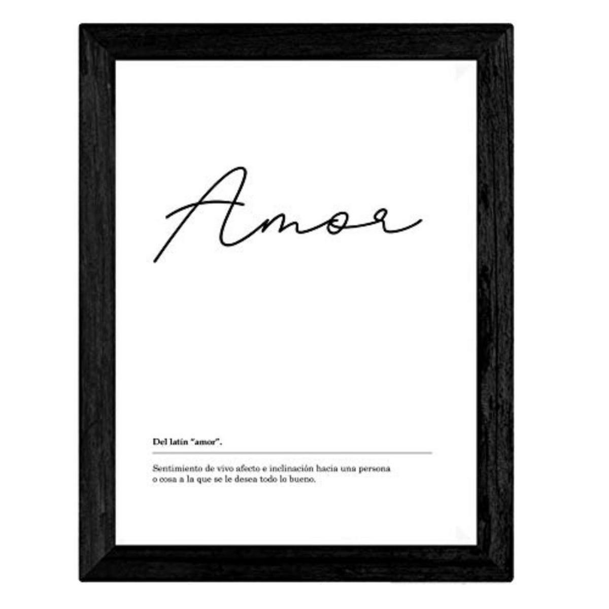 POSTER Set mit 4 schwarzweiß Definitionen von mein Haus A4 Rahmenlos - Klar, Papier (29.7/3cm) - Nacnic