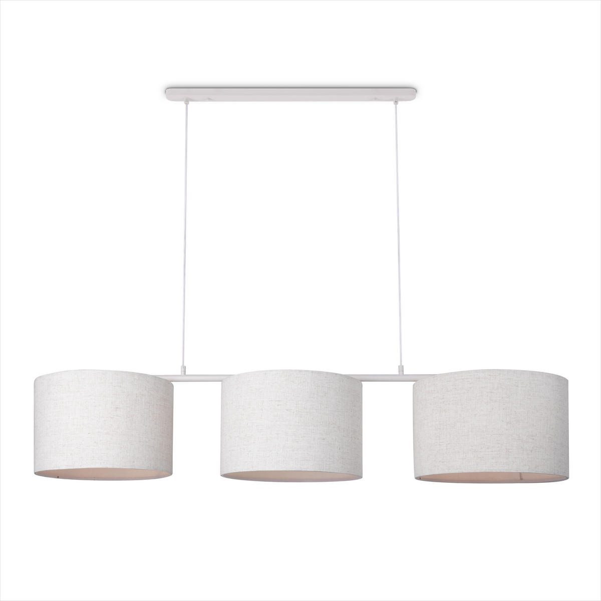 PENDELLEUCHTE Tom - Weiß, Metall (142/38/28cm) - Paco Home