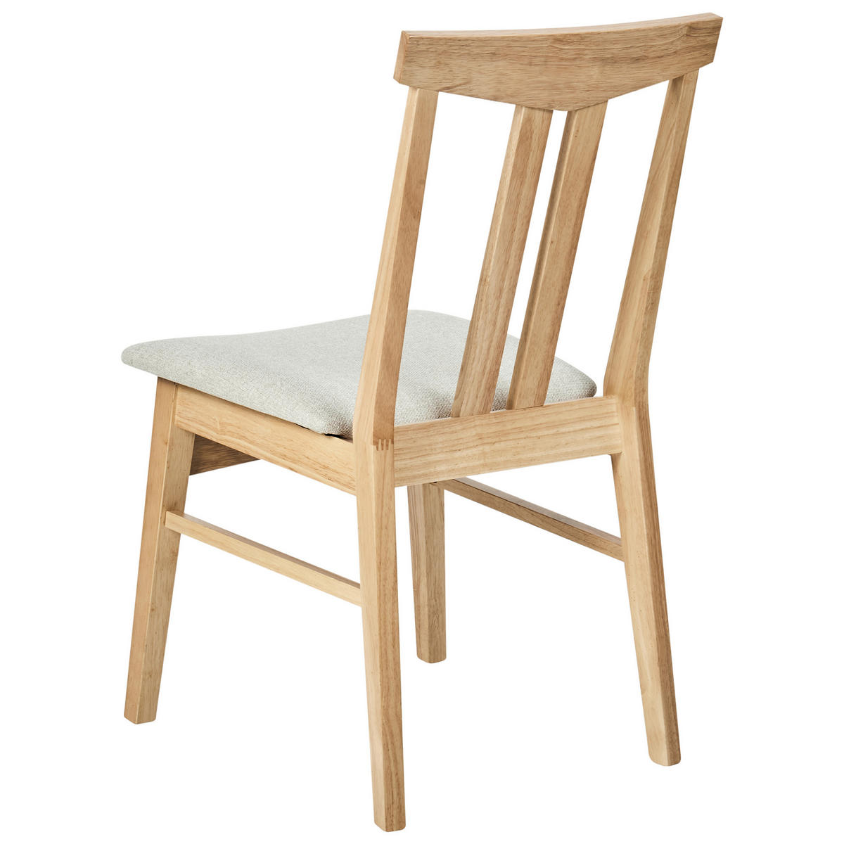 ESSZIMMERSTUHL 2er-Set Hellbeige Avalon - Beige/Braun, Holz (47/86/58cm) - Beliani