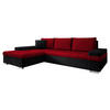 ECKSOFA Bangkok Mini Premium - Silberfarben/Rot, Holz/Textil (274/182cm) - MIRJAN24