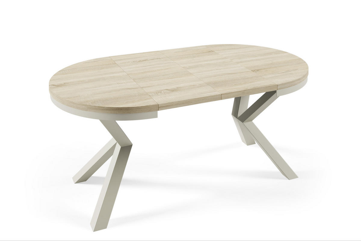 ESSTISCHE NORVIX - Kaschmir/Sonoma Eiche, Holzwerkstoff (100/100/76cm) - Meblini