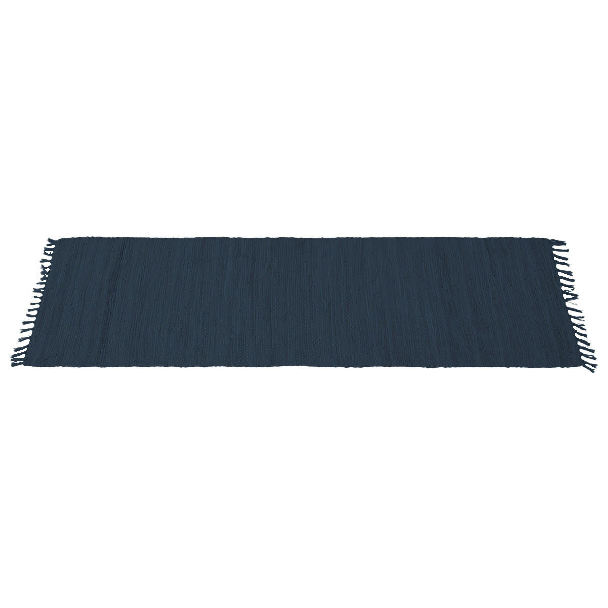 TEPPICH Dunkelblau 60x200 cm AUBAGNE - Dunkelblau, Textil (200/200cm) - Miliboo