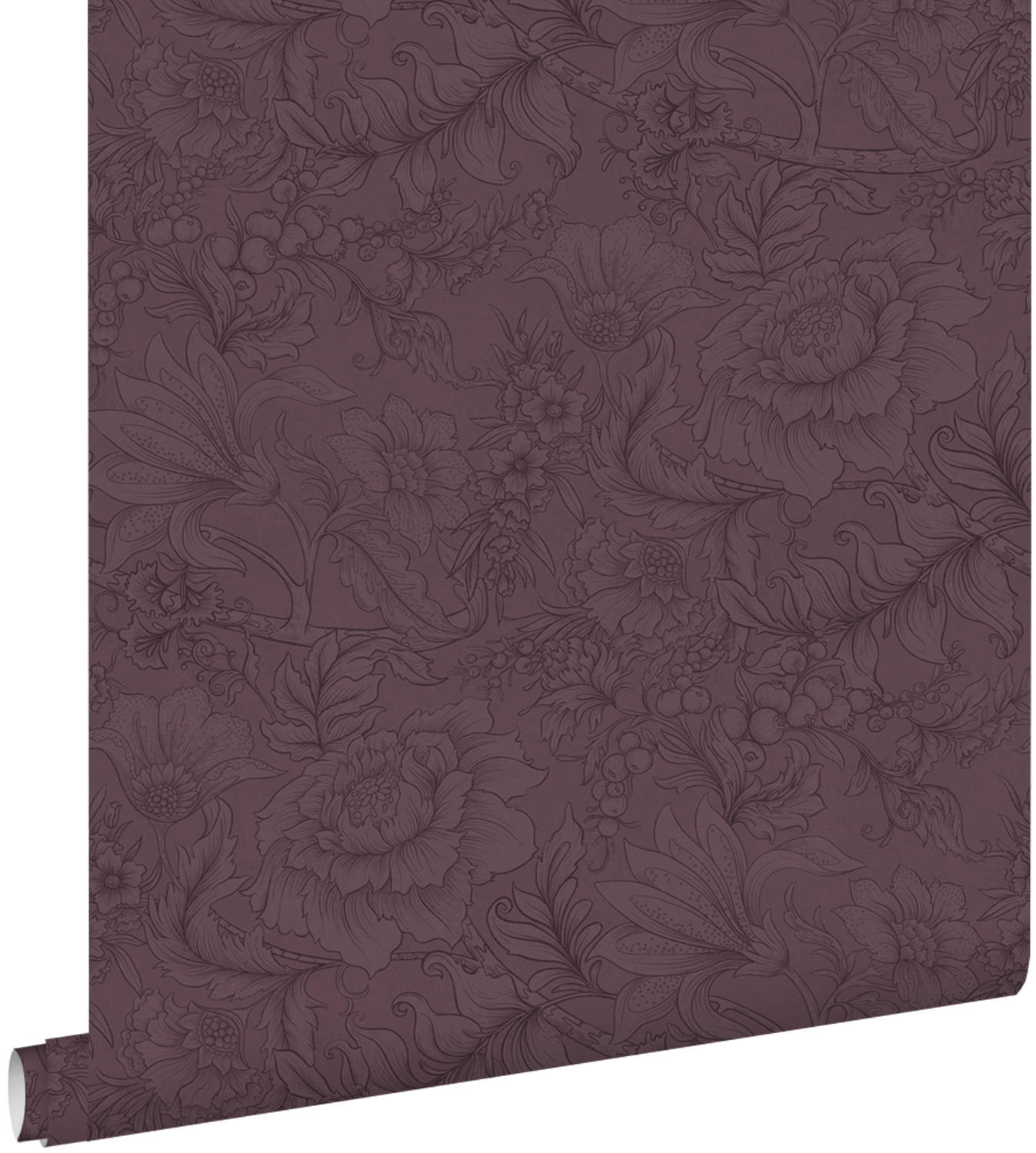 TAPETE Blumenmuster 50 x 900 cm - Lila, Papier (50/900cm) - ESTAhome