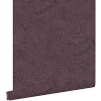 TAPETE Blumenmuster 50 x 900 cm - Lila, Papier (50/900cm) - ESTAhome