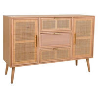 SIDEBOARD aus MDF und Gitter, Braun, 120x41x81 - Braun, Holz (120/40.5/81cm) - Wanderlust