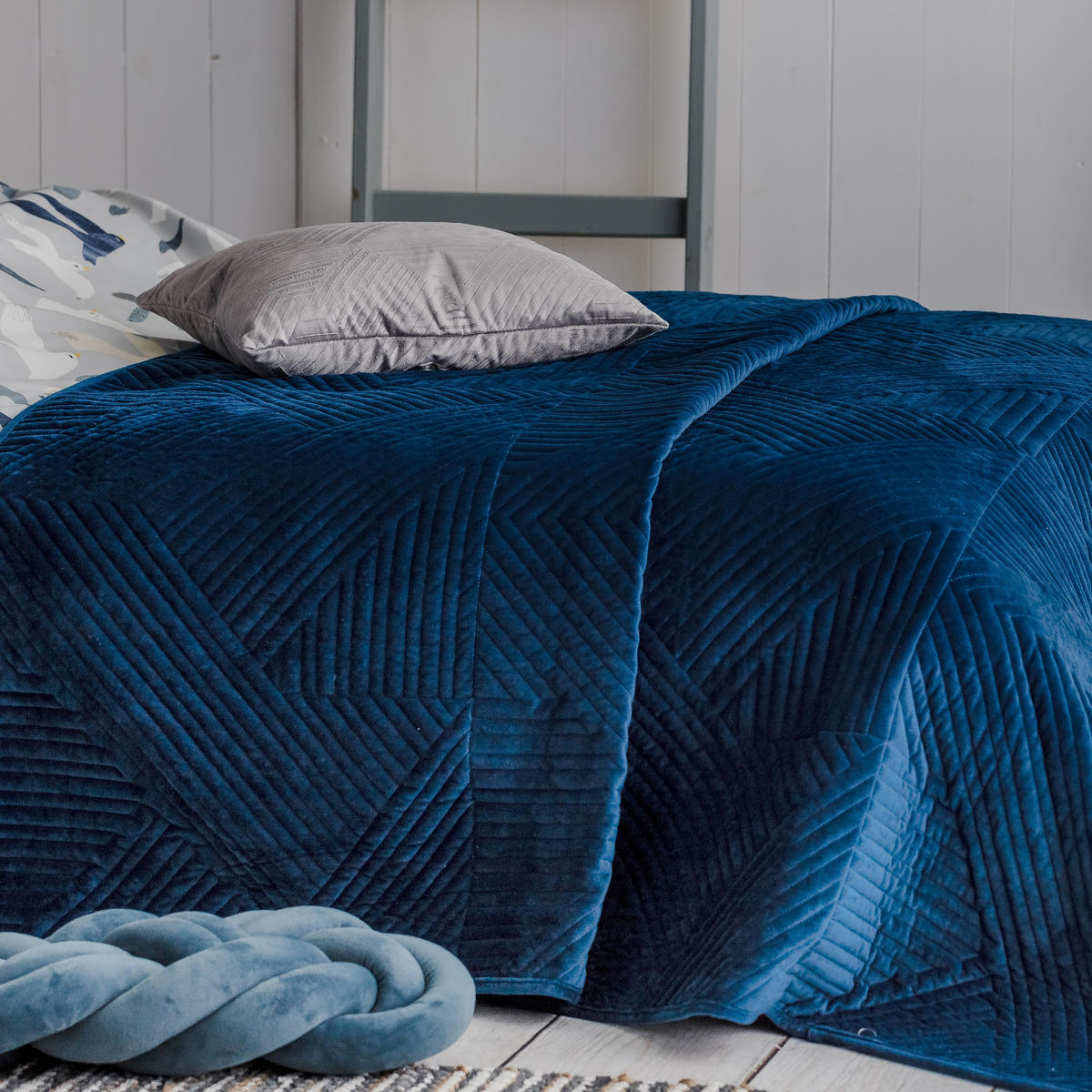 TAGESDECKE Minister - Dunkelblau, Textil (240/260cm) - home&you
