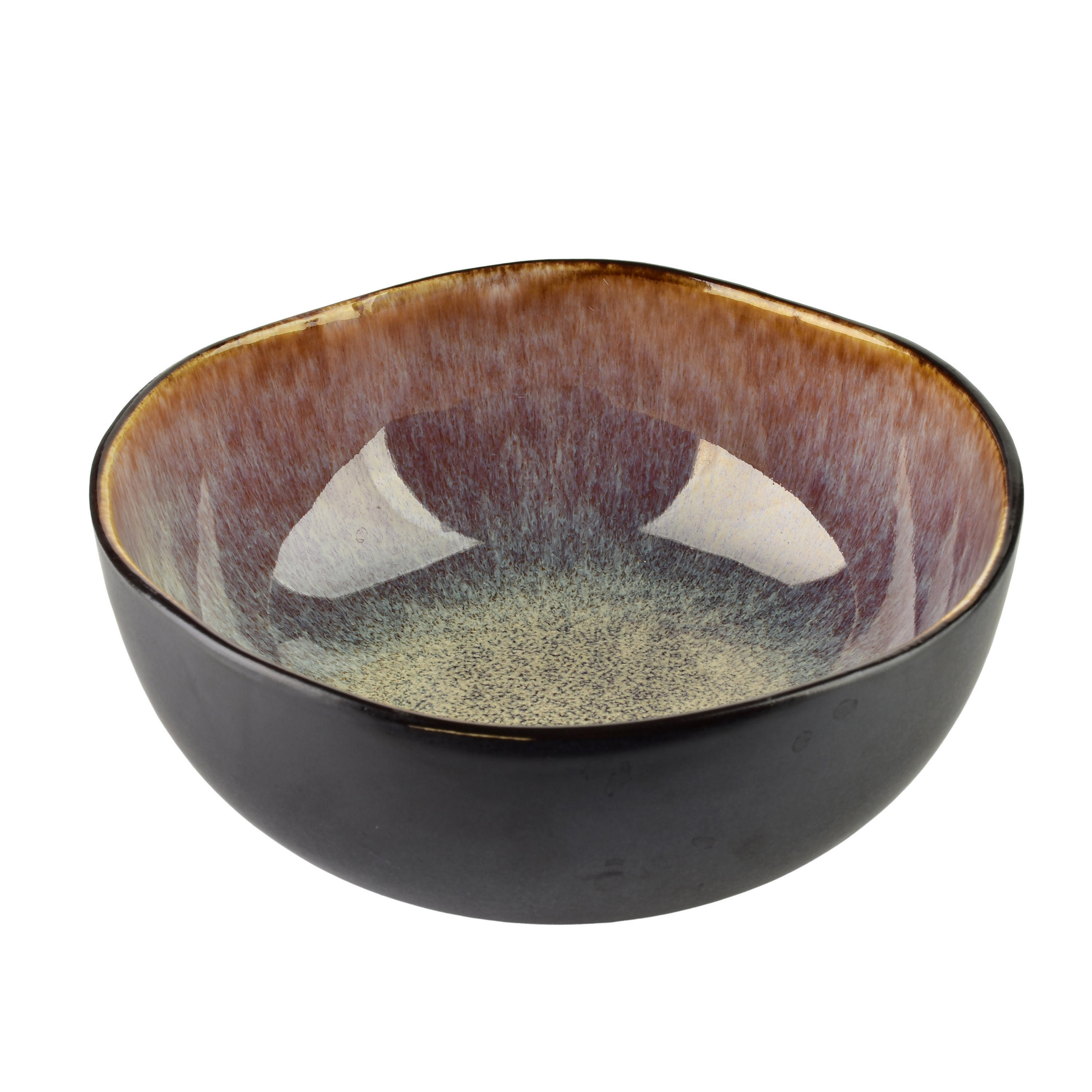 SUPPENTELLER Basic Nature Schwarz 16.5x16.5x7 cm Keramik - Schwarz, Keramik (16.5/16.5/7cm) - Mondex