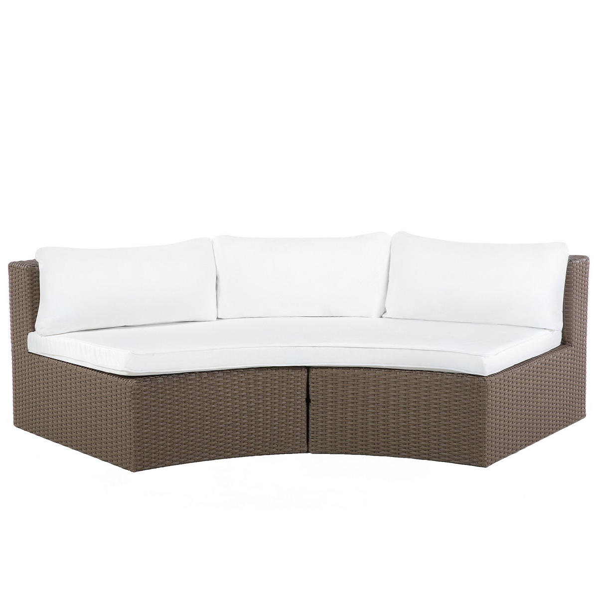 LOUNGE-SET braun Severo - Braun, Kunststoff - Beliani