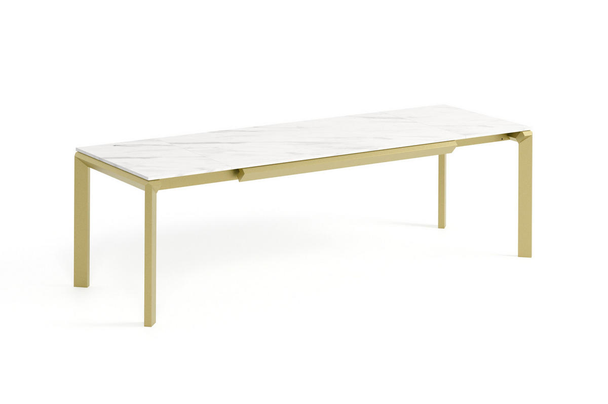 ESSTISCH FADO - Goldfarben/Multicolor, Holzwerkstoff (90/160/76cm) - Meblini