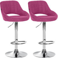 BARHOCKER 2 Stoff Lila - Lila, Textil (47/85/48cm) - CLP