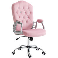DREHSTUHL, höhenverstellbar 47-57 cm, samtweicher Polyesterbezug, 61/61/104-114 cm, Pink - Pink, Kunststoff (61/114/61cm) - Redom
