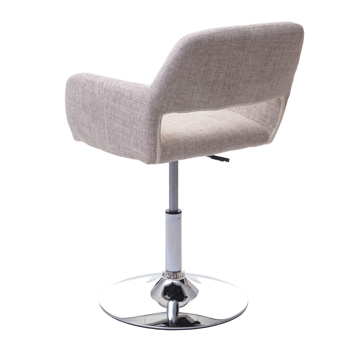 ESSZIMMERSTUHL Beige, Silber - Beige/Silberfarben, Textil (58/89/55cm) - MCW