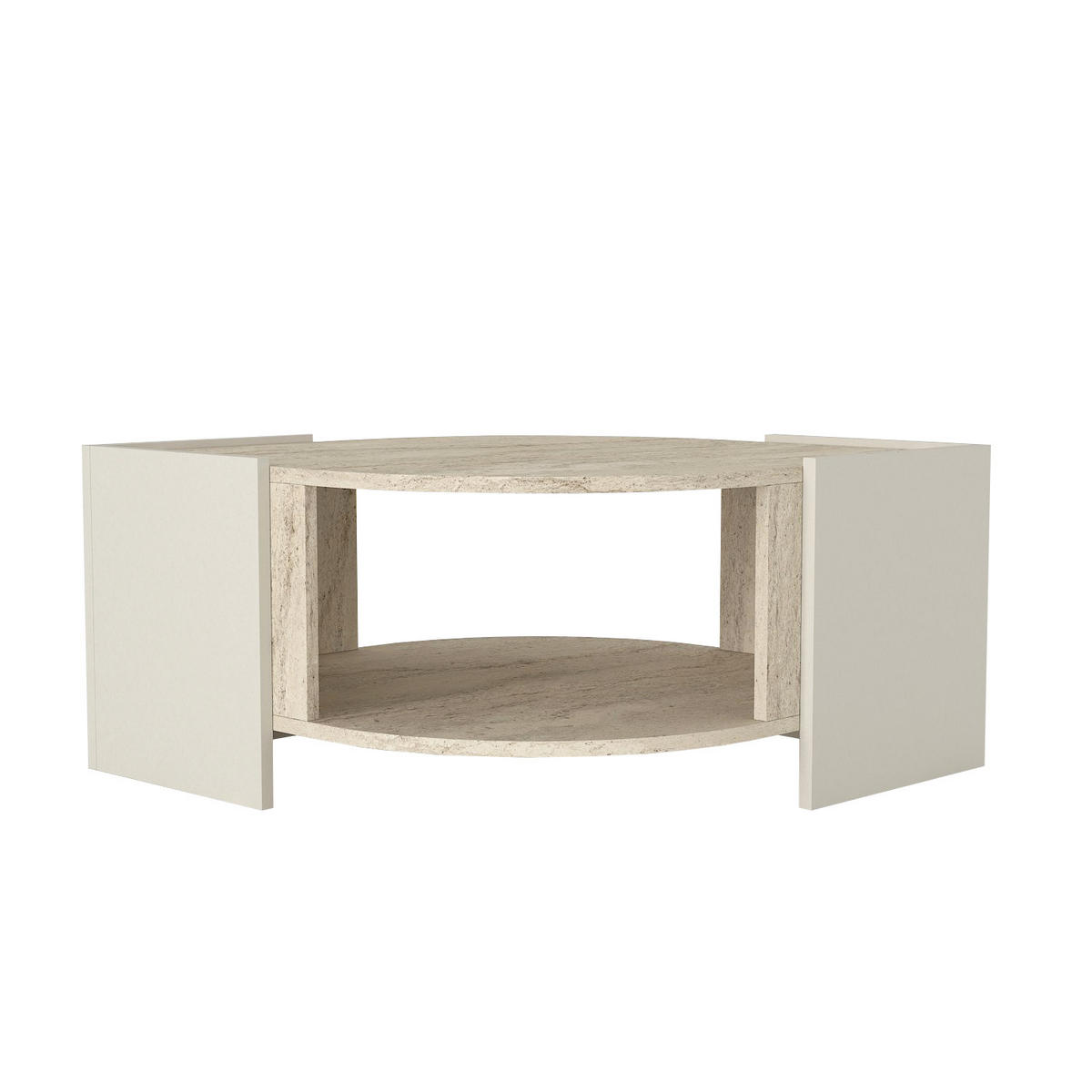 COUCHTISCH Marbel Beige Granit Optik - Beige, Holzwerkstoff (75/75/40cm) - moebel17