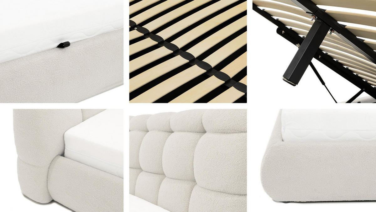 PAT TAPITAT Zinot 160 8801 - bej/negru, material textil/compozit lemnos (160/200cm) - MIRJAN24