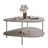 COUCHTISCH LUMI mit Ablage, Kaschmir - Kaschmir, Holzwerkstoff (65/90/45cm) - Lookway