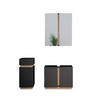 BADMÖBEL-SET Gloria Anthrazit 3 Teile, mit Midischrank - Anthrazit/Sonoma Eiche, Holzwerkstoff (70/55/34cm) - Vicco