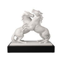 DEKOFIGUR PFERDE ARTISTE ER ALEGRIA Studio 8 Chevaux weiß 32 cm - Weiß, Keramik (16.5/29/32cm) - Goebel