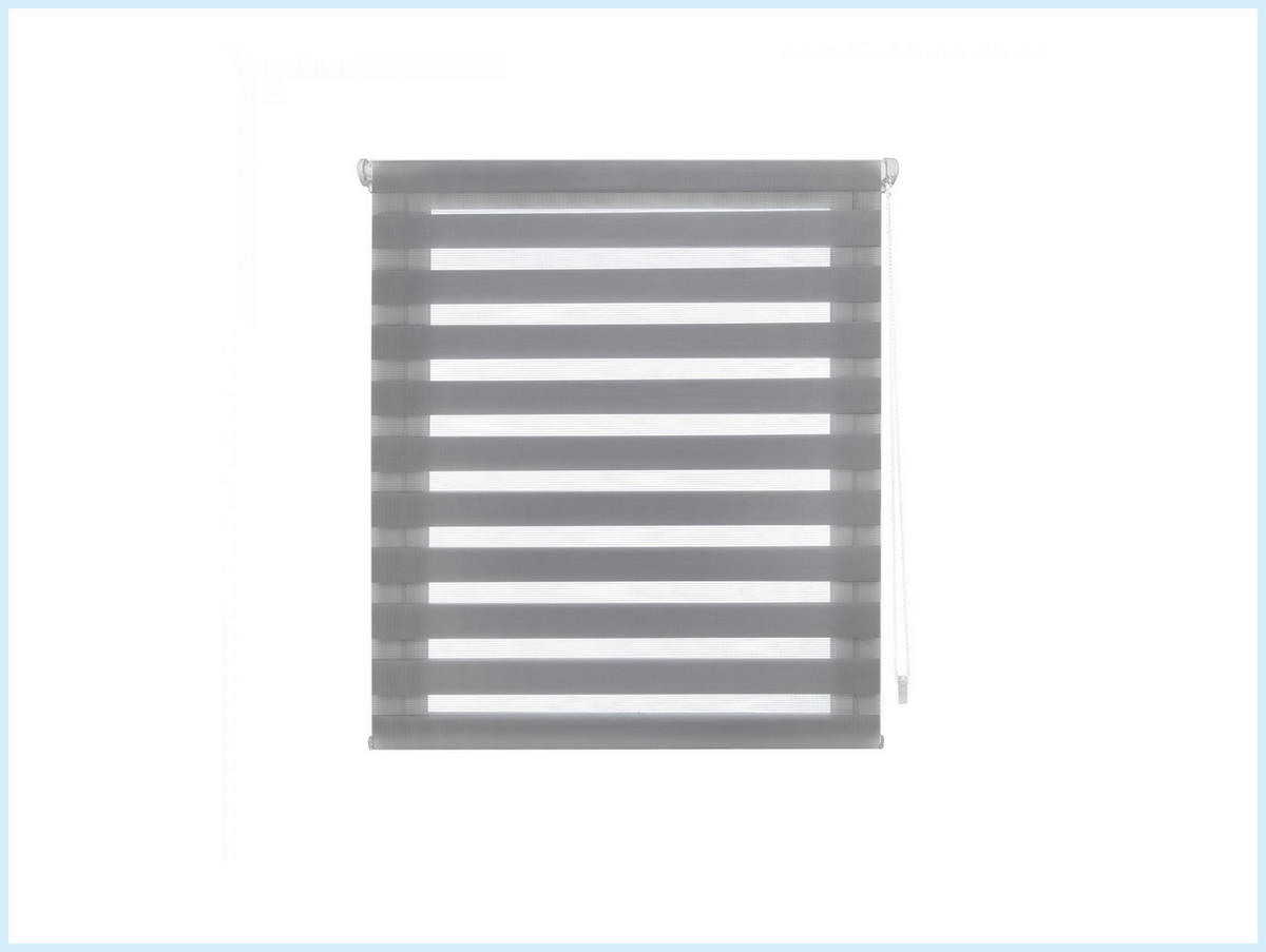 ROLLO Polyester Transluzent Grau 52x180 - Grau, Textil (52/180/1cm) - Purline