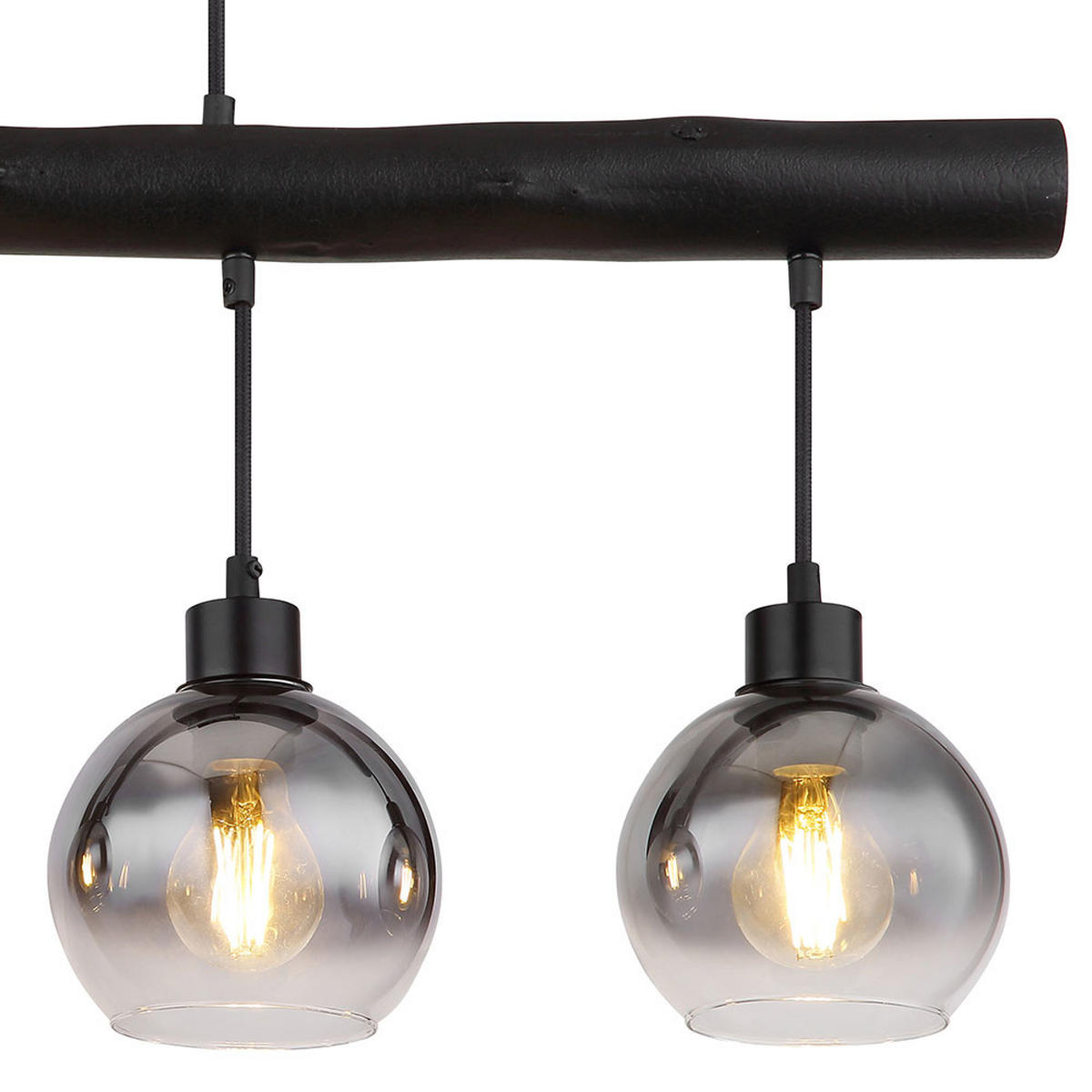 HÄNGELEUCHTE MOITAS Metall Grau - Grau, Glas (85/15/120cm) - Globo Lighting
