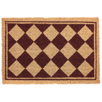 FUSSMATTE Beige/Braun 40/60 cm Kokosfasern Cardona - Beige, Textil (40/60cm) - Beliani