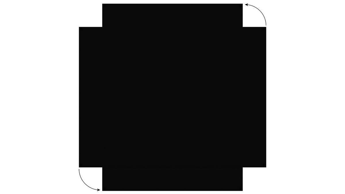 MAGNETPLATTE rahmenloses SLIMboard - Kreideoberfläche - 120x90 cm - Schwarz, Metall (120/90/0.3cm) - ALLboards