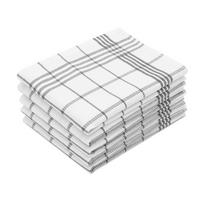 GESCHIRRTÜCHER, 5er-Set, 50x70 cm, 100% Baumwolle, Grau - Grau, Textil (50/70cm) - Zollner