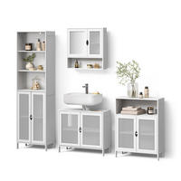 KOMPLET KOPALNIŠKEGA POHIŠTVA Mincio, Bela, 4-delni - bela, leseni material (70/60/29cm) - Livinity®