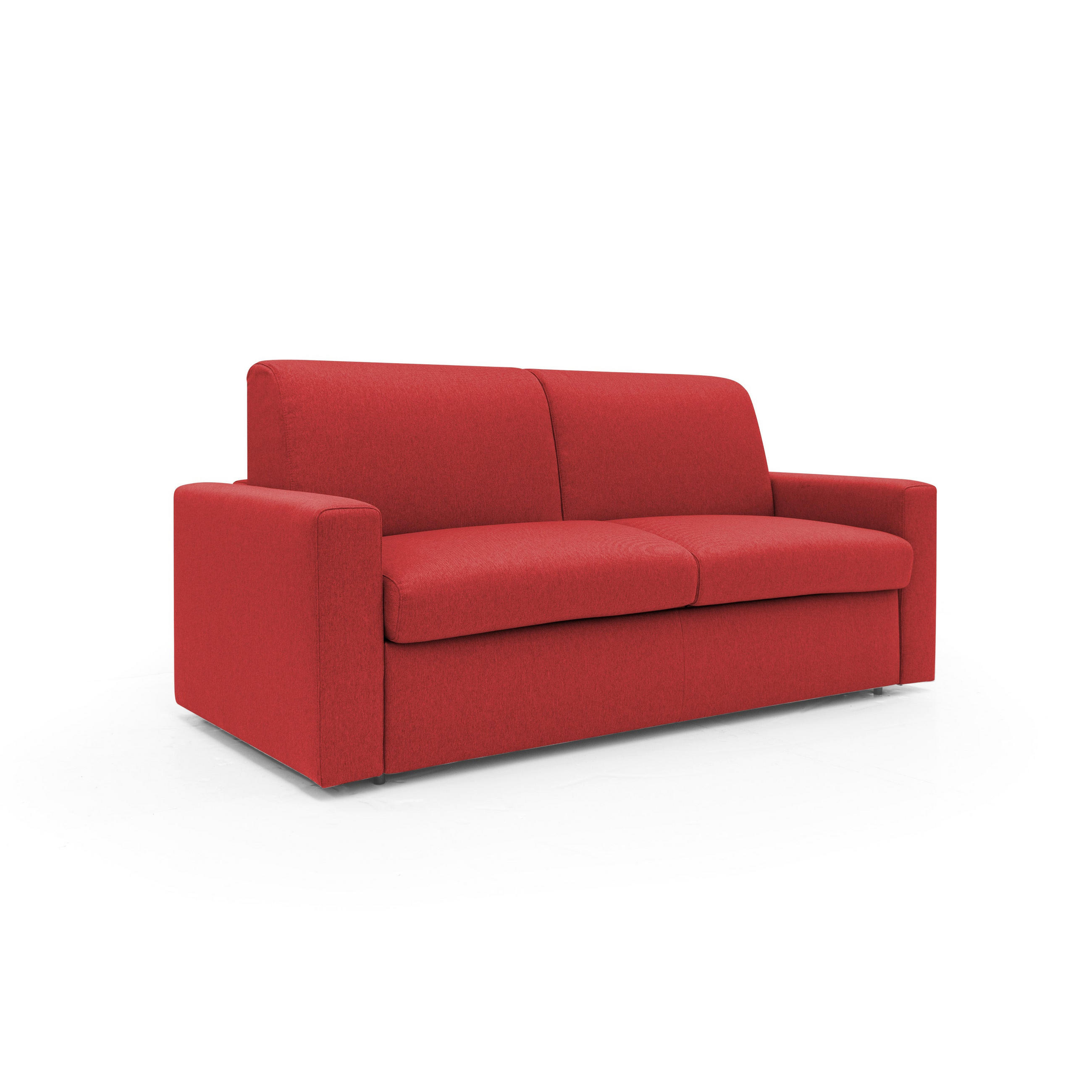 SCHLAFSOFA Kansas - Rot, Textil (172/92/95cm) - Divani.store