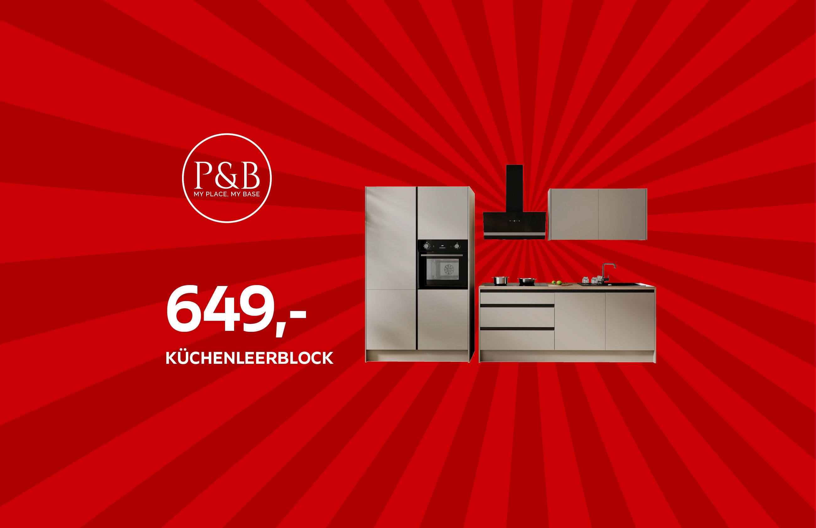 P&B My Place. My Base 649,- Küchenleerblock