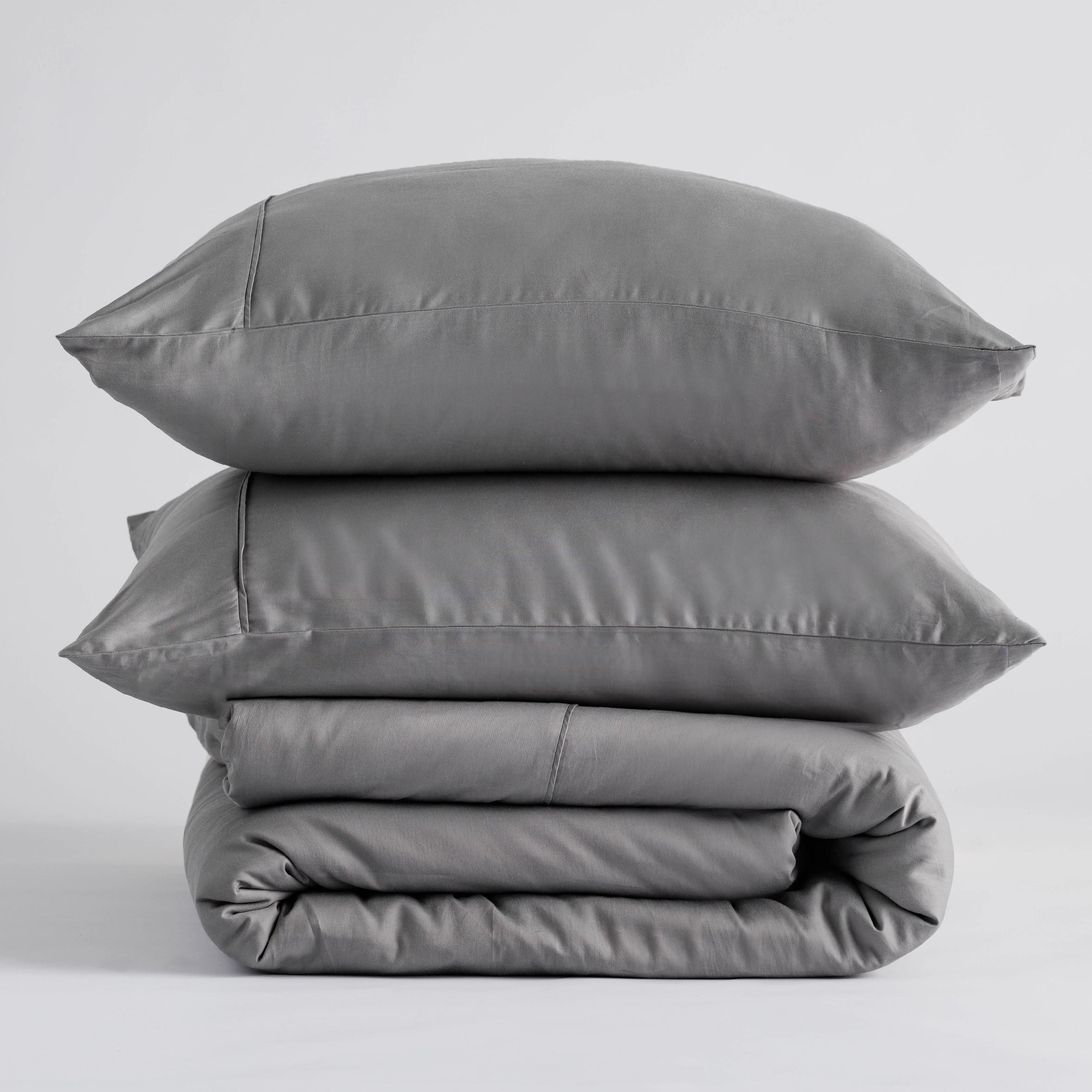 BETTWÄSCHE Satinette - Grau, Textil (140/200cm) - home&you