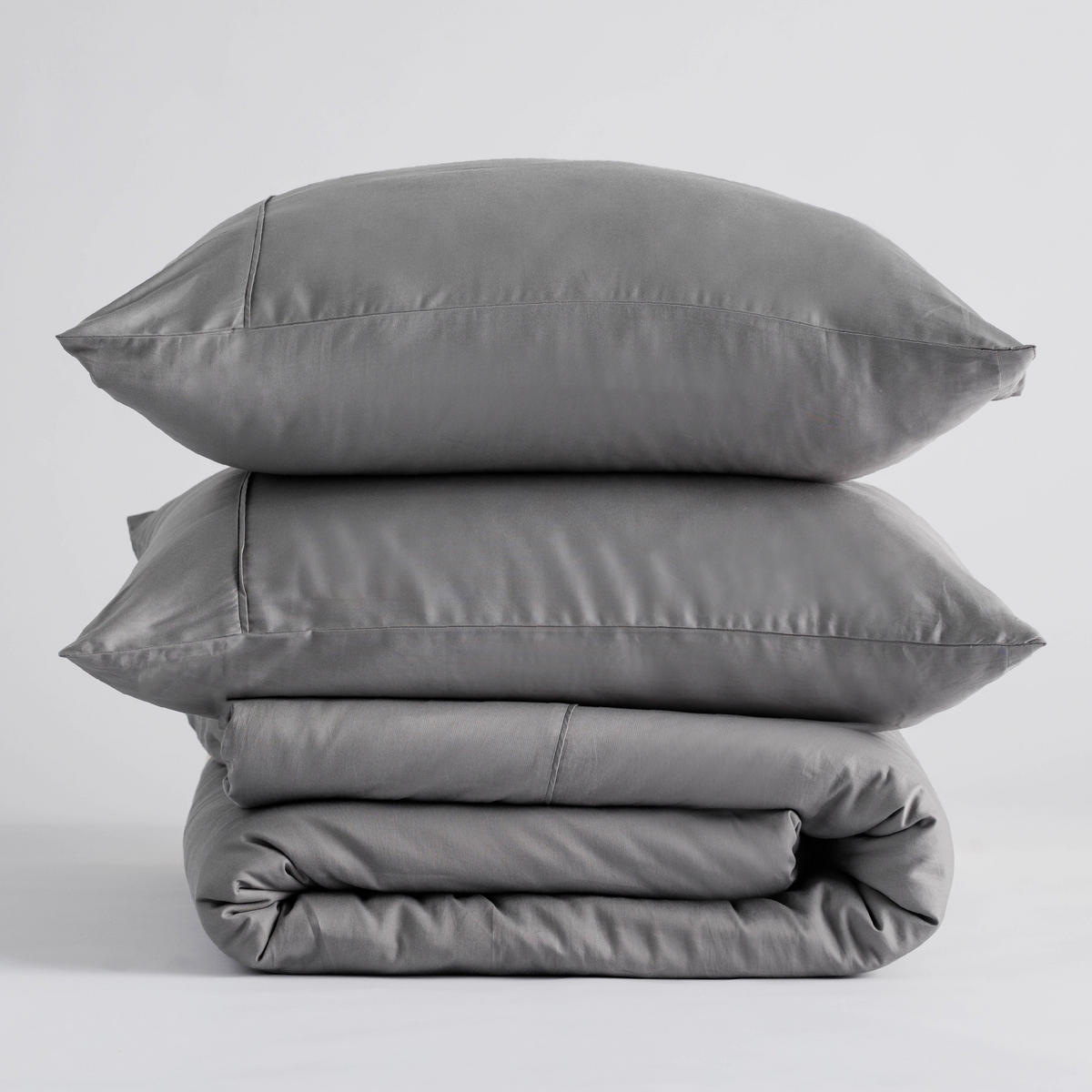 BETTWÄSCHE Satinette - Grau, Textil (140/200cm) - home&you