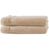 DUSCHTUCH 70x140 cm Frottier Handtücher im 2er Set aus 100% Baumwolle, Beige 500g/m2 - Beige, Textil (70/140cm) - Carpe Sonno