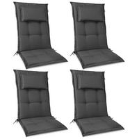 HOCHLEHNERAUFLAGE HighLux HL 120/52/7cm Anthrazit 4tlg - Anthrazit, Textil (52/7/120cm) - Beautissu 